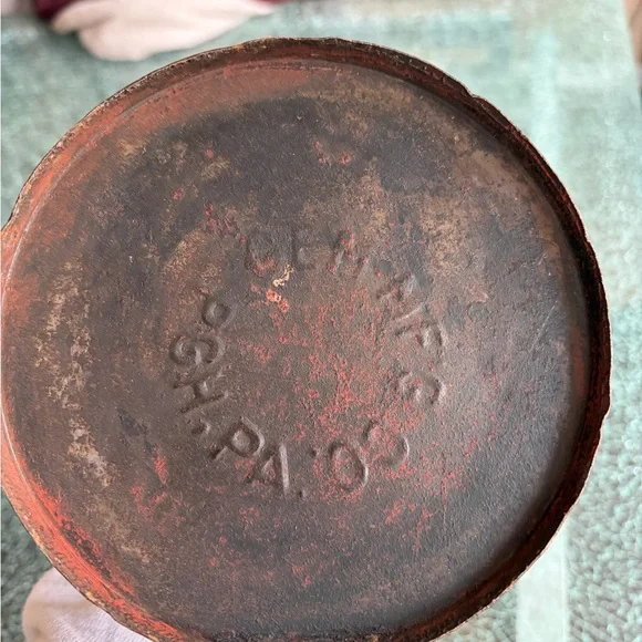 Pittsburgh PA GEM MFG CO Vintage Metal Oil Funnel Teapot CIRCA 1880s